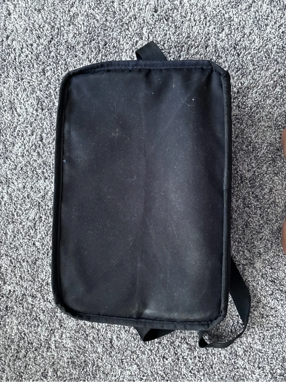 Bagsmart Black Quilted Makeup Train Case with Dual Zippers